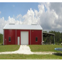 Bonne isolation maison préfabriquée pour hébergement